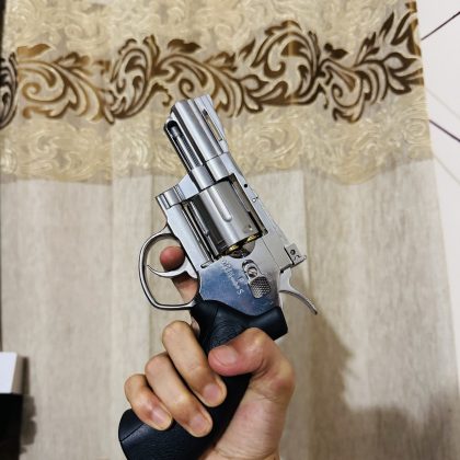 SRC TITAN REVOLVER (CO2, 2.5 INCH) – SILVER , pellets .177 cal